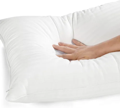 Miniatura 5 de EverSnug Juego de 2 almohadas de lujo de capa ajustable para dormir de lado, delanteros y traseros, almohadas refrescantes de hotel con 3 capas