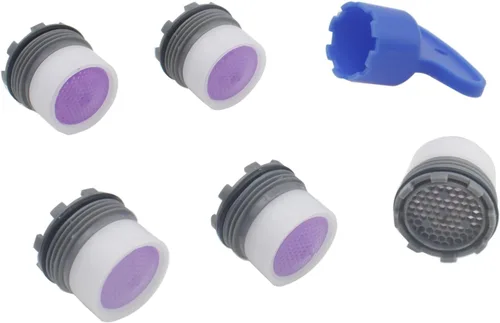 Miniatura 3 de 1 juego de 0.650 in filtro de grifo limitador grifo aireador llave restrictor piezas de repuesto para baño o cocina
