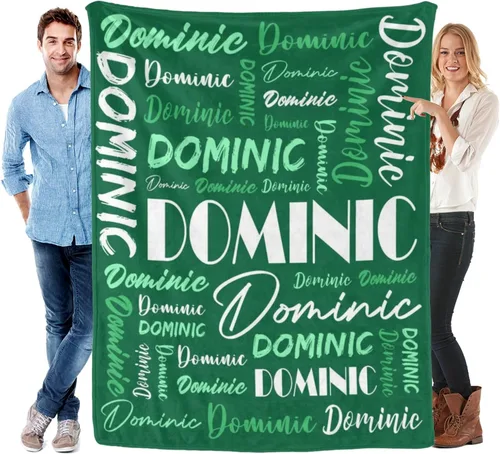Miniatura 32 de Manta personalizada para niños y adultos, manta personalizada con nombre, manta de franela personalizada con nombre, manta personalizada con nombre