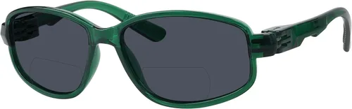 Miniatura 7 de BFOCO Gafas de sol bifocales con bisagras metálicas y sin tornillos para hombre - Sports Bifocal Sunnies (negro brillante) +1.00