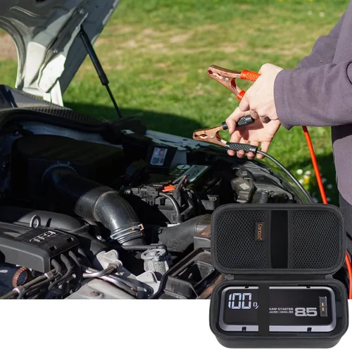 Miniatura 7 de Canboc Estuche rígido de transporte para Alpha85 Jump Starter - 2000 Amp 20000mAh arrancador de coche, bolsa de malla para cable de puente, cargador