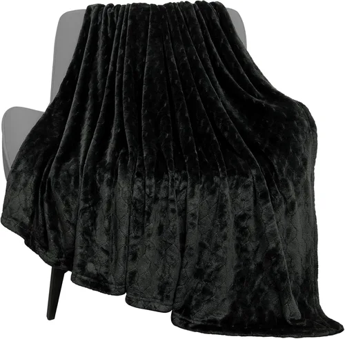Miniatura 19 de TOONOW - Manta decorativa de vellón, supersuave, afelpada, cómoda y mullida, con patrón geométrico, franela de microfibra, para sillón, cama y sofá