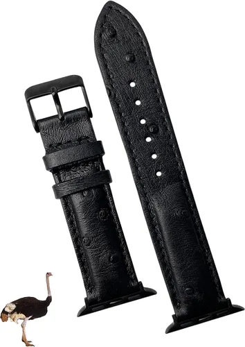 Miniatura 21 de AIIigator - Correa de reloj hecha a mano de cuero compatible con Apple Watch Ultra de 1.929 in 1.772 in 1.732 in 1.654 in 1.614 in 1.575 in 1.496 in