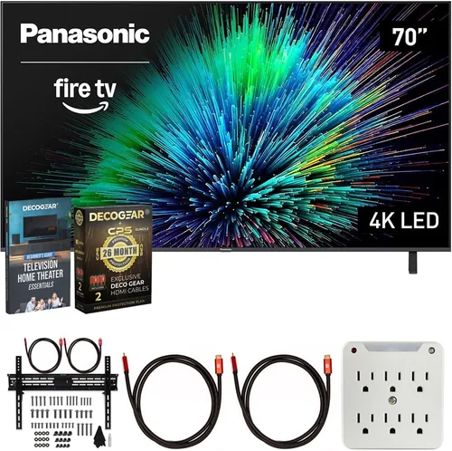 Miniatura 13 de Panasonic TV-55W70BP Serie W70 de 55 pulgadas LED 4K Ultra HD Smart Fire TV Paquete con 2 cables HDMI 4K universales de 6 pies, Theater Essentials