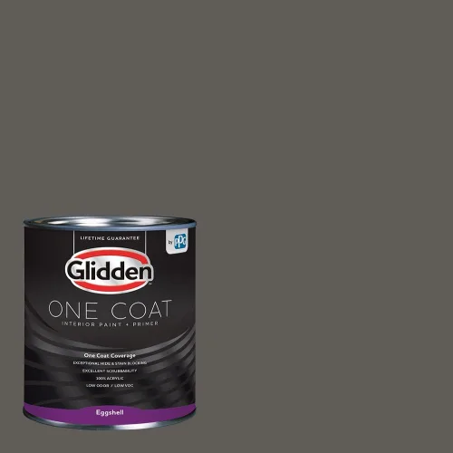 Miniatura 101 de Glidden Pintura Interior + Imprimación: Gris/Plata Antigua, Una Capa, Satinado, 1 Galón