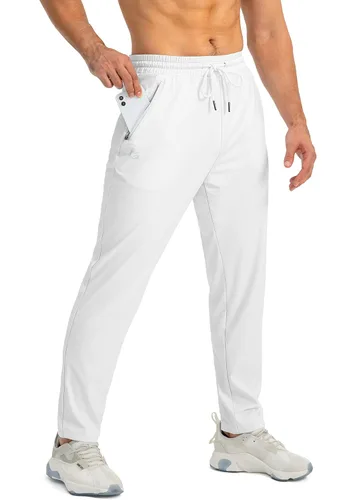 Miniatura 2 de G Gradual Pantalones deportivos para hombre con bolsillos con cremallera, pantalones deportivos cónicos para entrenamiento, correr, correr