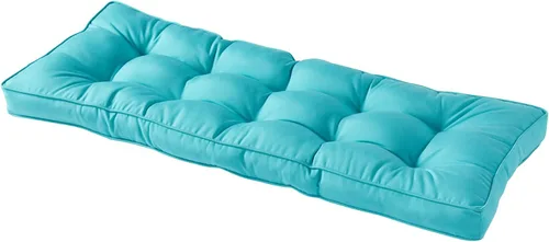 Sunbrella - Cojín de banco para exteriores, 51 x 18 pulgadas, lona Aruba