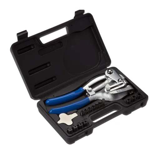Miniatura 10 de NEIKO 02614A Conjunto intercambiable de perforadoras de agujeros huecos grandes, 10 piezas, herramienta para hacer arandelas, juego de perforadoras