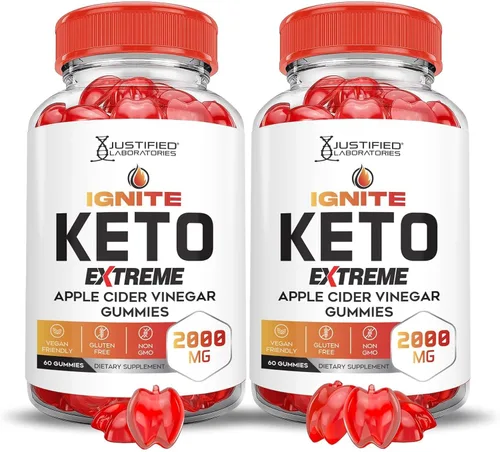 Miniatura 9 de Justified Laboratories Ignite Keto ACV Gummies Extreme 2000 mg Advanced Ignite Keto Gummies Vinagre de sidra de manzana formulado con jugo