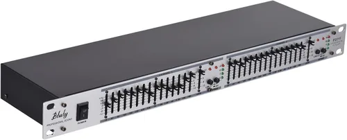 Miniatura 9 de Audio Ecualizador EQ-215 - Ecualizador dual de 15 bandas de 1U, montaje en rack, ecualizador gráfico estéreo de 2 canales, ecualizador estéreo
