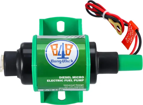 Miniatura 7 de B4B BANG 4 BUCK Bomba de combustible eléctrica universal 12D de 12 voltios, entrada y salida de 5/16 pulgadas en línea, 12 voltios, 1-2A, 35 GPH 4-7