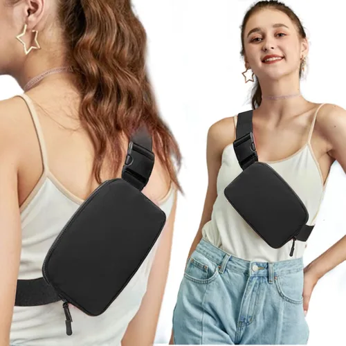 Miniatura 39 de Riñonera, bolsa para cinturón, correa ajustable ajustable de 40 pulgadas, para mujeres y hombres
