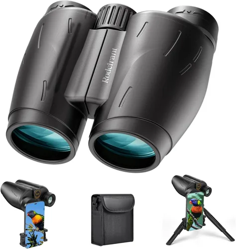 Prismáticos oculares grandes profesionales de 25 x 30 para adultos, kit completo con adaptador de teléfono, adaptador de trípode, impermeable y