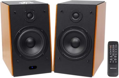 Miniatura 3 de Rockville Sistema de altavoz del monitor de Bluetooth de los altavoces accionados par HD5 de la estantería 5 pulgadas