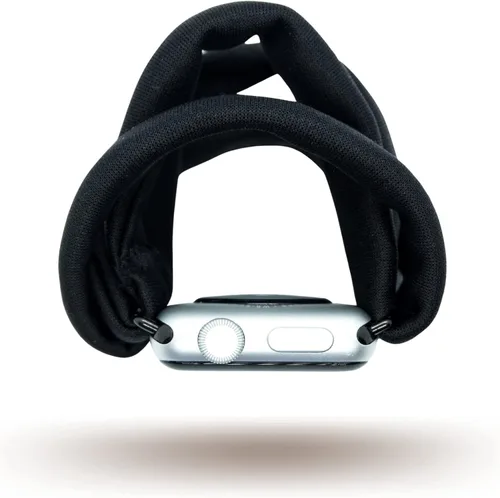 Miniatura 4 de Black Yoga Band® Apple Watch Series 1-8, 1.496 in 1.575 in 1.614 in 1.654 in 1.732 in 1.772 in - Dót Outfitters