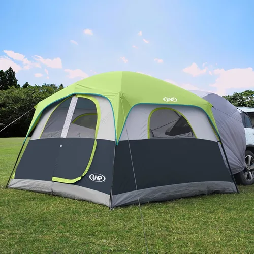 UNP Tienda de campaña SUV para acampar, tienda de campaña SUV para 6 personas con portón trasero - fácil instalación con sobretecho, 10'x9'x78in(H)