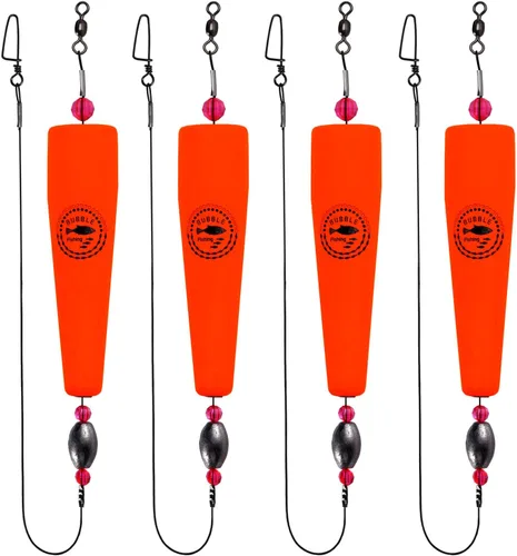 Miniatura 8 de Flotadores de Pesca Aparejos Corchos Saltarines para Agua Salada Sonajero con Peso Bobbers Aparejos de Pesca
