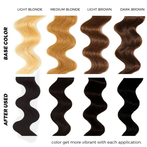 Miniatura 7 de SOVONCARE Acondicionador Depósito de Color para el Cabello, Tinte Semi-Permanente Negro para Cabello Teñido, 5.28 OZ, Resultados Vibrantes en 10