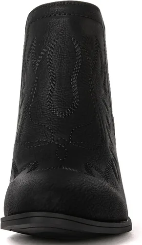 Miniatura 4 de GLOBALWIN Botas de tobillo para mujer, botas vaqueras del oeste