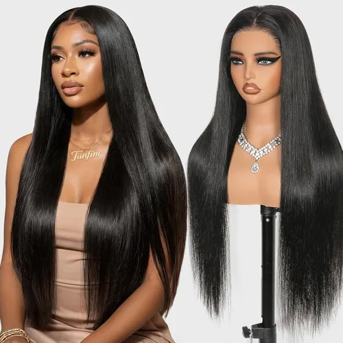 Miniatura 16 de Peluca de cabello humano estilo Bob, densidad del 220 %, pelucas de encaje frontal HD de 13 x 6 pulgadas, predepiladas, encaje transparente HD, sin