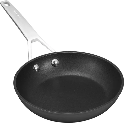 MsMk Sartén Pequeña para Huevos, Sartén Antiadherente para Tortillas de Titanio y Cerámica de 8 1/2 Pulgadas, Sartén Pequeña Segura para Inducción,