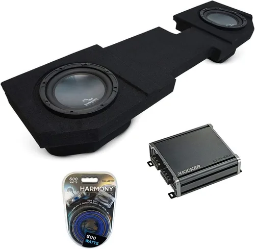 Miniatura 2 de Harmony Audio Compatible con Dodge Ram Quad o Crew Truck Bundle 2002-2018 R124 Dual 12" Sub Box y CXA400.1