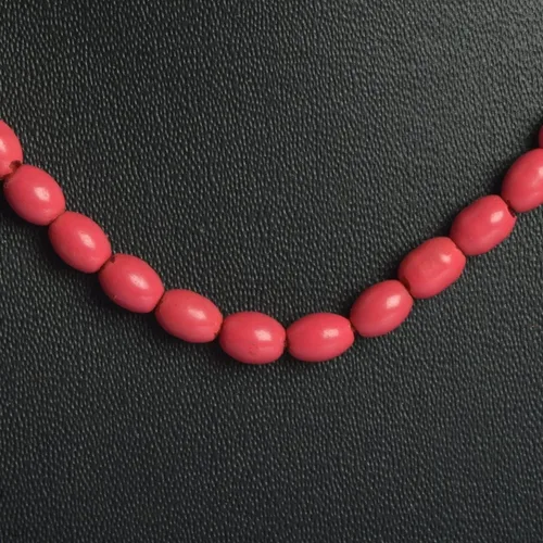 Miniatura 4 de Tira de cuentas de color turquesa rojo, 60,00 quilates, gran turquesa natural, 15.7in, hilo DR-289