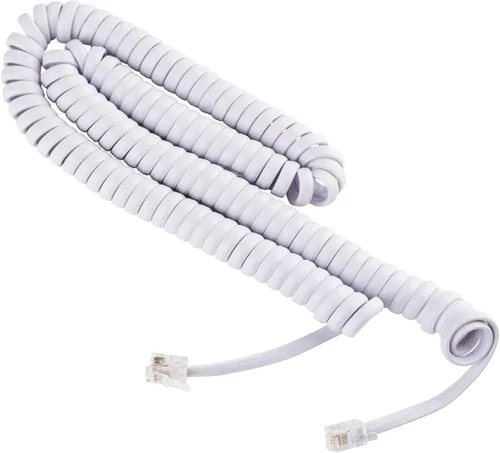 Miniatura 11 de iSoHo Phones: Cable de teléfono para teléfono fijo – sin problemas, cable de línea terrestre rizado para teléfono – fácil de usar + excelente Negro