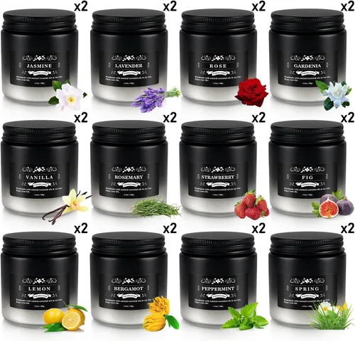 Miniatura 5 de YOROXRG Juego de 12 velas perfumadas de cera de soja, velas de lata de viaje para el hogar, 3.05 onzas para mamá para Navidad, cumpleaños, Acción