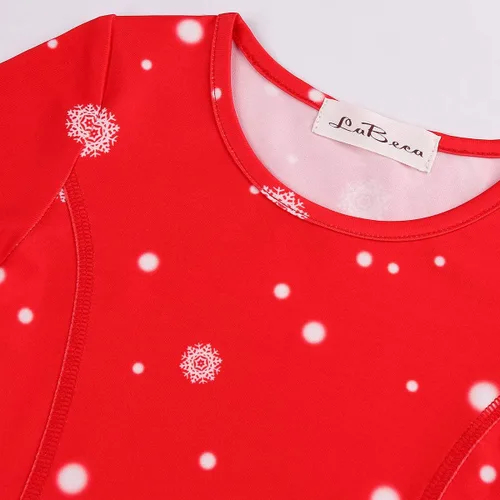 Miniatura 4 de LaBeca - Vestido sin mangas o de manga larga para niñas vestidos casuales con diseño de unicornio o sirena para niñas pequeñas o grandes