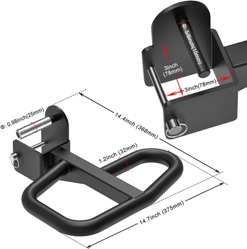 Miniatura 7 de SELEWARE Accesorios de jaula eléctrica, manijas de inmersión, estaciones de dominadas y accesorios de entrenamiento multiagarre Accesorio de barra