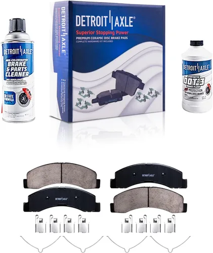 Miniatura 68 de Detroit Axle - Pastillas de freno traseras para Honda Odyssey 2011-2017 Pilot 2007-2013 MDX 2010-2013 ZDX 2010-2013 Pastillas de freno de cerámica