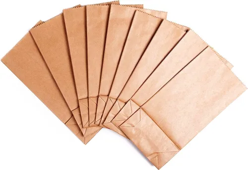 Miniatura 5 de Concession Essentials Bolsa marrón de 4 libras, paquete de 500 unidades. Tamaño: 5X 3X x9.