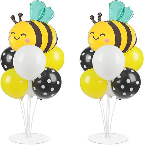Miniatura 44 de Kit de soporte para globos de fiesta de fútbol 2 juegos con 2 globos de rugby de aluminio tipo bola, centro de mesa temático de fútbol para mesas