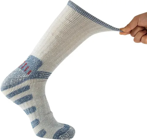 Miniatura 8 de Calcetines de lana merina para hombre, calcetines deportivos cálidos para hombre, adecuados para senderismo, senderismo, campamento..