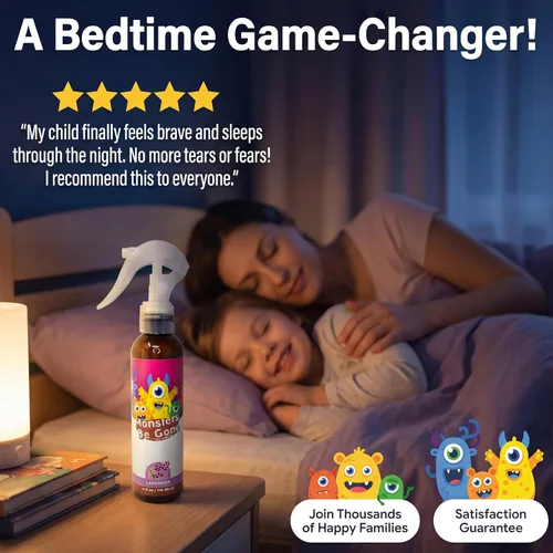 Miniatura 6 de Monsters Be Gone - Spray para cuerpo y lino, neutralizador de olores de lavanda, natural, no tóxico, ambientador de habitación para niños