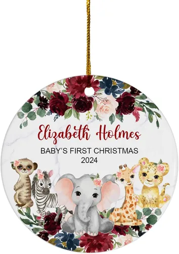 Miniatura 13 de FLOCHIL Adorno personalizado para la primera Navidad del bebé 2023, adorno de la primera Navidad de los bebés 2023, regalo para niños, bebés