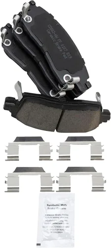 Miniatura 6 de TRQ Kit de pastillas de freno y rotor Posi trasero premium con zapatas de estacionamiento para camión GM SUV