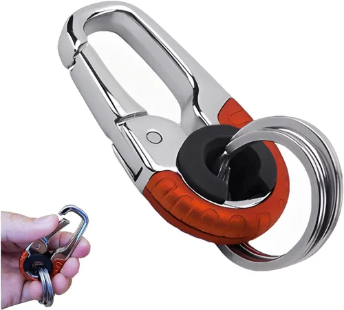 Miniatura 9 de Llavero creativo de acero inoxidable, llavero de acero inoxidable interior de automóvil 2023, llavero de coche para hombre, llavero de coche para 2