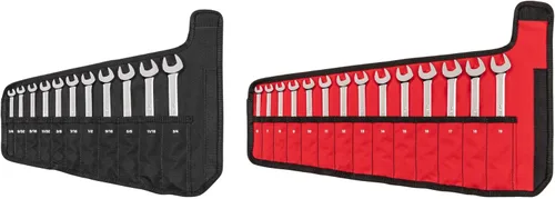 Miniatura 28 de TEKTON Juego de llaves combinadas con estante, 15 piezas (1/4-1 pulg.) WCB92106