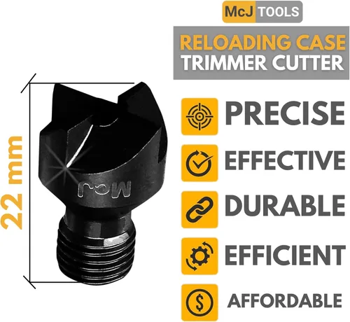 Miniatura 4 de McJ Tools Recargar Caso Cortador de Recortadora (Eje 5/32")
