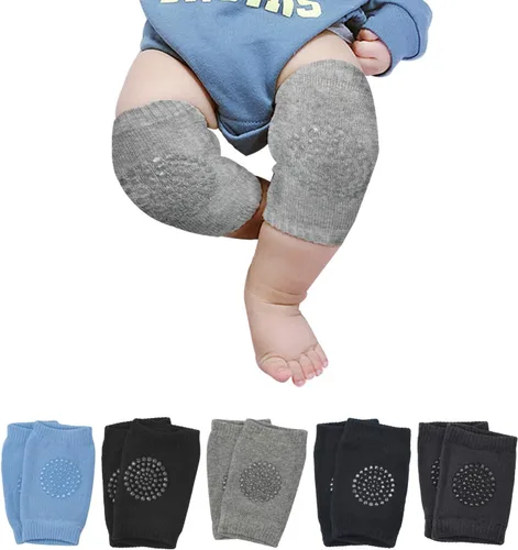 Almohadillas antideslizantes para gatear para bebés, protegen la rodilla del bebé para gatear