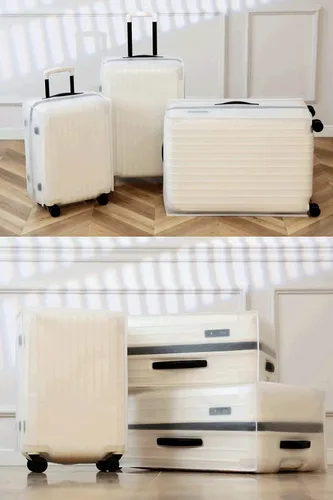 Miniatura 3 de 20 22 24 28 pulgadas equipaje cubierta protector bolsa EVA plástico transparente maleta cubierta protectores viaje equipaje manga protector