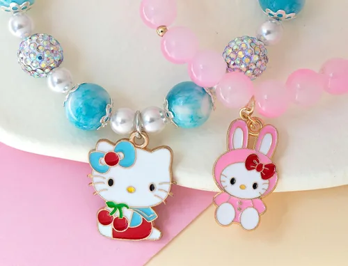 Miniatura 5 de Anjulery 36 Piezas de Abalorio de Esmalte de Gato para Hacer Joyas - Lindo Abalorio de Gatito para Pulseras, Collares, Pendientes y Manualidades