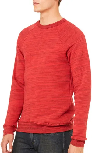 Miniatura 30 de Bella Canvas Sudadera de forro polar de esponja con cuello redondo (3901), Gris oscuro (Dark Grey Marble Fleck), M