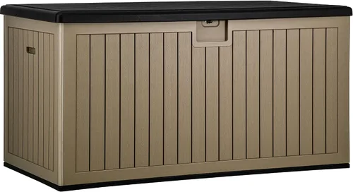 Miniatura 56 de YITAHOME Caja grande de resina de 100 galones, cajas de almacenamiento al aire libre para muebles de patio, cojines de exterior, herramientas