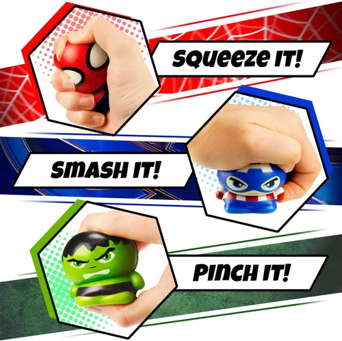 Miniatura 4 de JA-RU Marvel Avengers & Spiderman - Pelotas de espuma para niños (3 juguetes esponjosos), bolas de estrés de superhéroes. Pelota de alivio