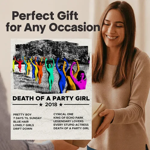 Miniatura 8 de Muerte de una Chica de Fiesta Moody Indie - Póster de Tv Girl - Póster Muerte de una Chica de Fiesta - Decoración de Tv Girl para Dormitorio