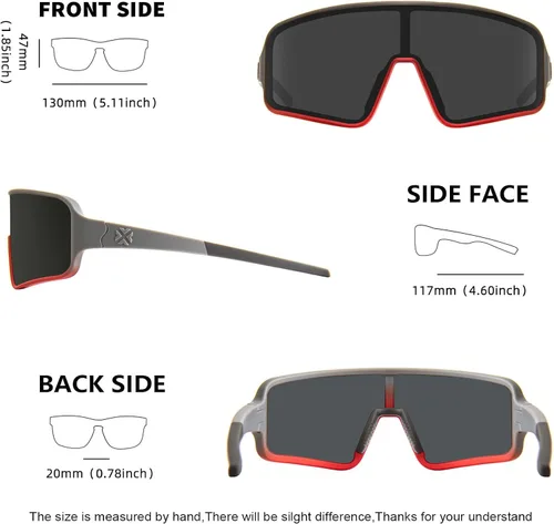 Miniatura 38 de MAXJULI Gafas de sol polarizadas para niños de 6 a 14 años, para deportes de béisbol al aire libre, ciclismo, protección UV400, 7705
