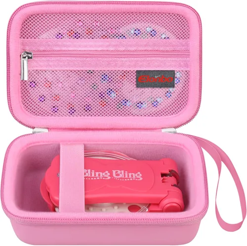 Elonbo Estuche de transporte para Blinger Dazzling Starter Kit, Blinger Kids Glam Collection Kit de iniciación, bolsa de almacenamiento, herramienta